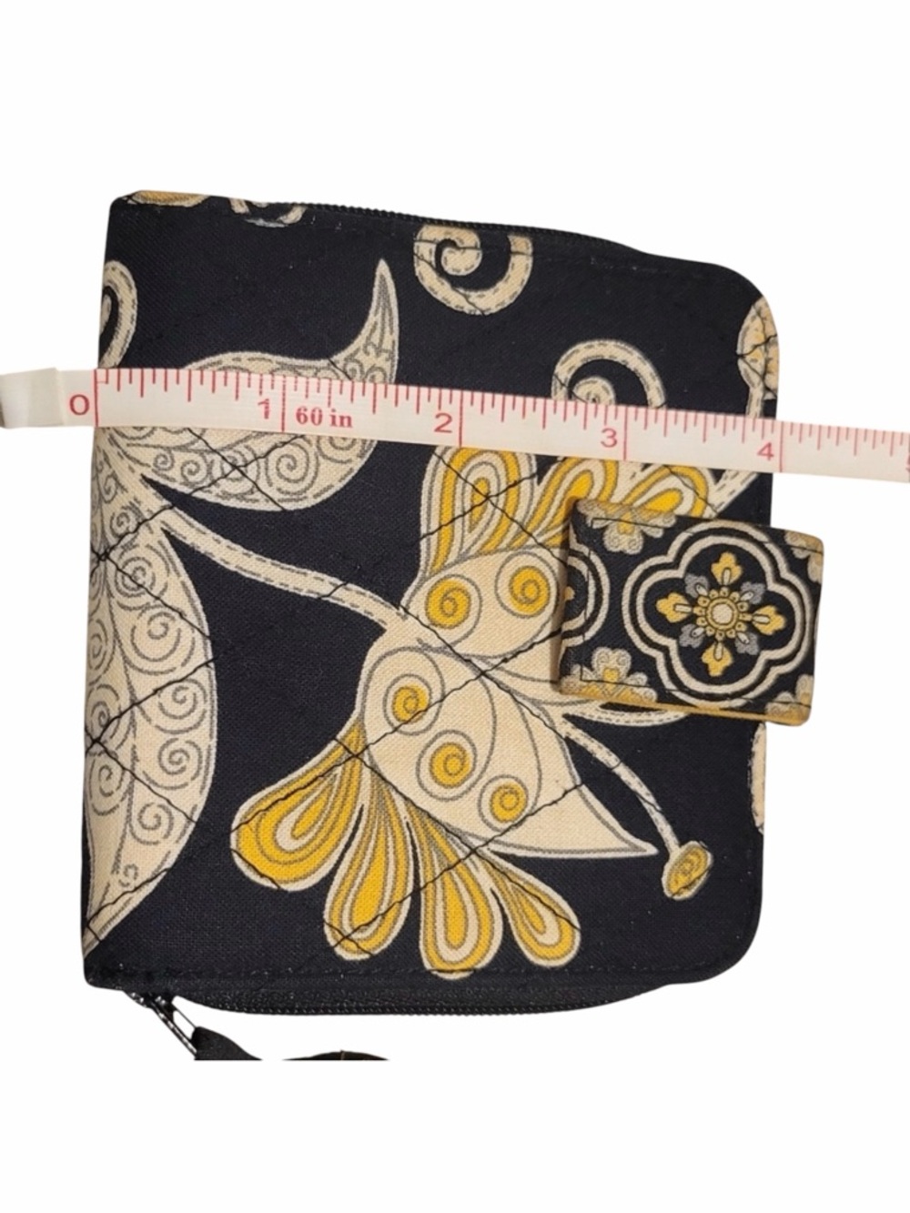 Vera Bradley Bifold Wallet featuring the Yellow Bird pattern retired - Picture 6 of 8
